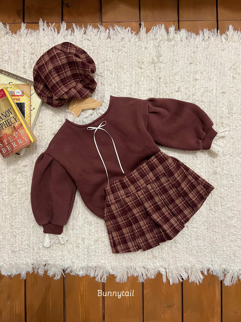 Bunnytail - Korean Children Fashion - #fashionkids - Rose Check Beret - 10