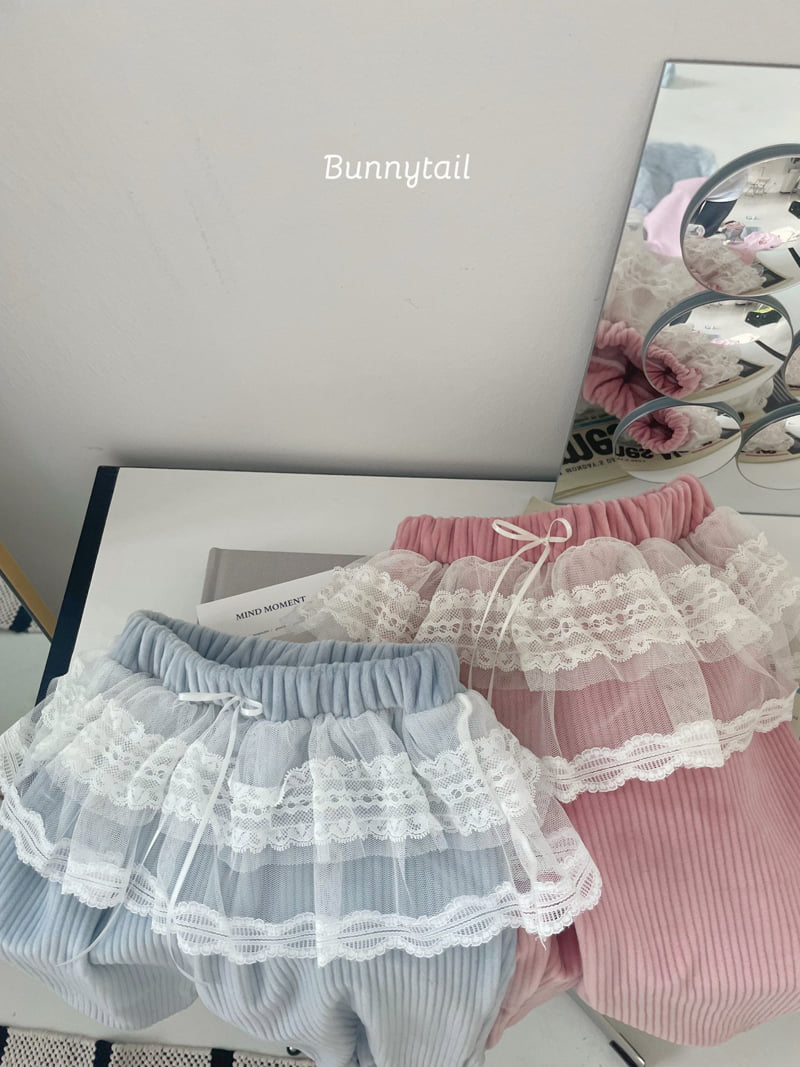 Bunnytail - Korean Children Fashion - #kidsshorts - Lace Jogger Pants - 3