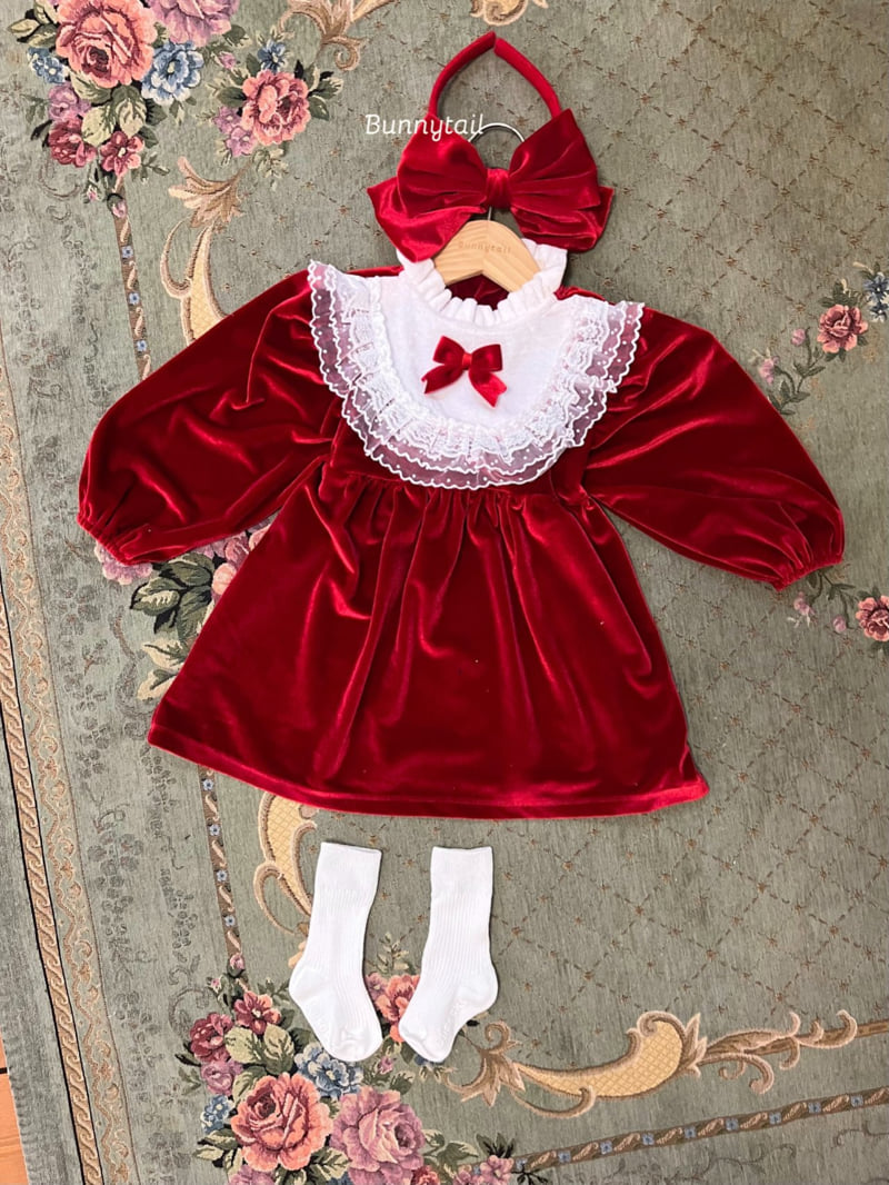 Bunnytail - Korean Children Fashion - #kidsstore - Velvet Ribbon Band - 7