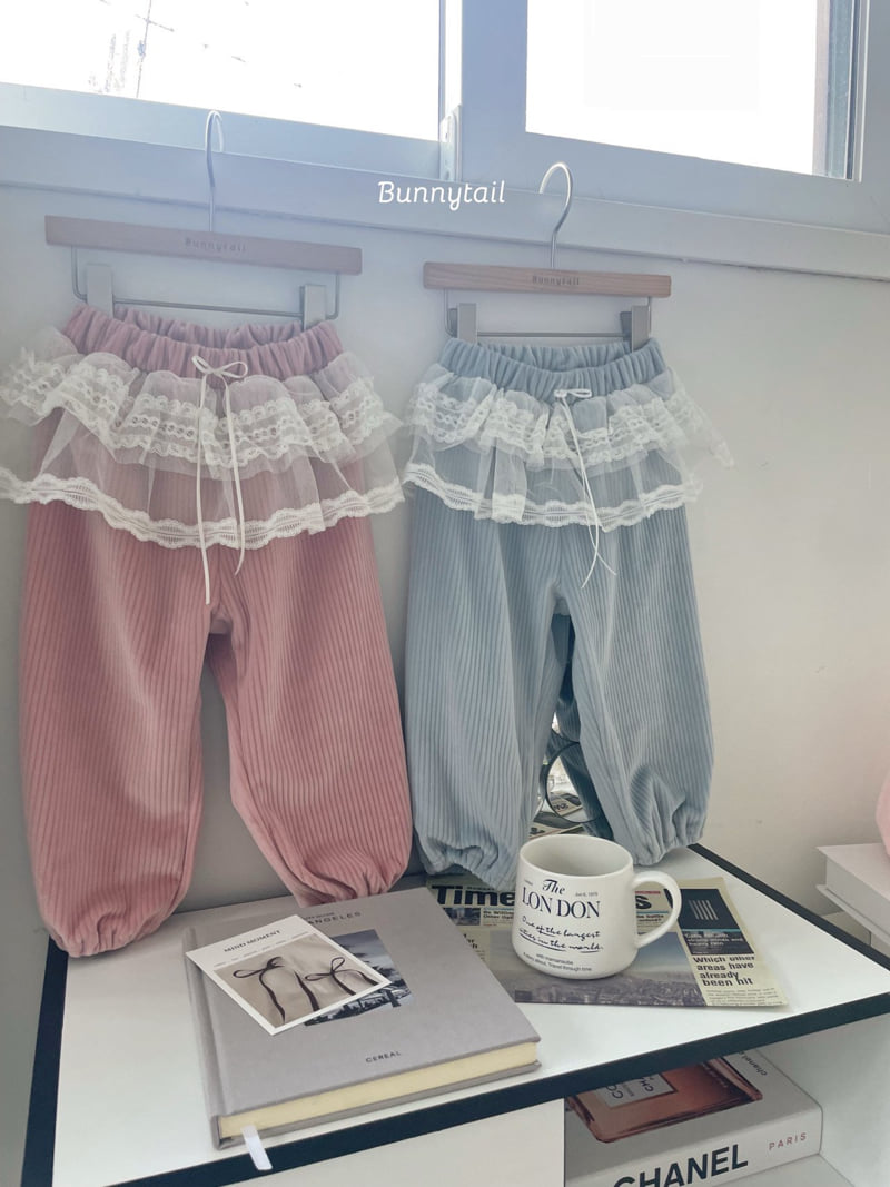 Bunnytail - Korean Children Fashion - #kidzfashiontrend - Lace Jogger Pants - 5