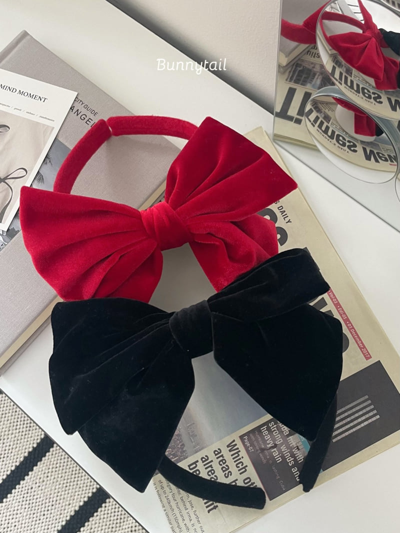 Bunnytail - Korean Children Fashion - #littlefashionista - Velvet Ribbon Band - 10
