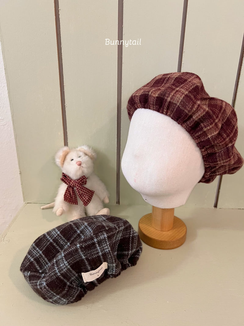 Bunnytail - Korean Children Fashion - #magicofchildhood - Rose Check Beret - 2