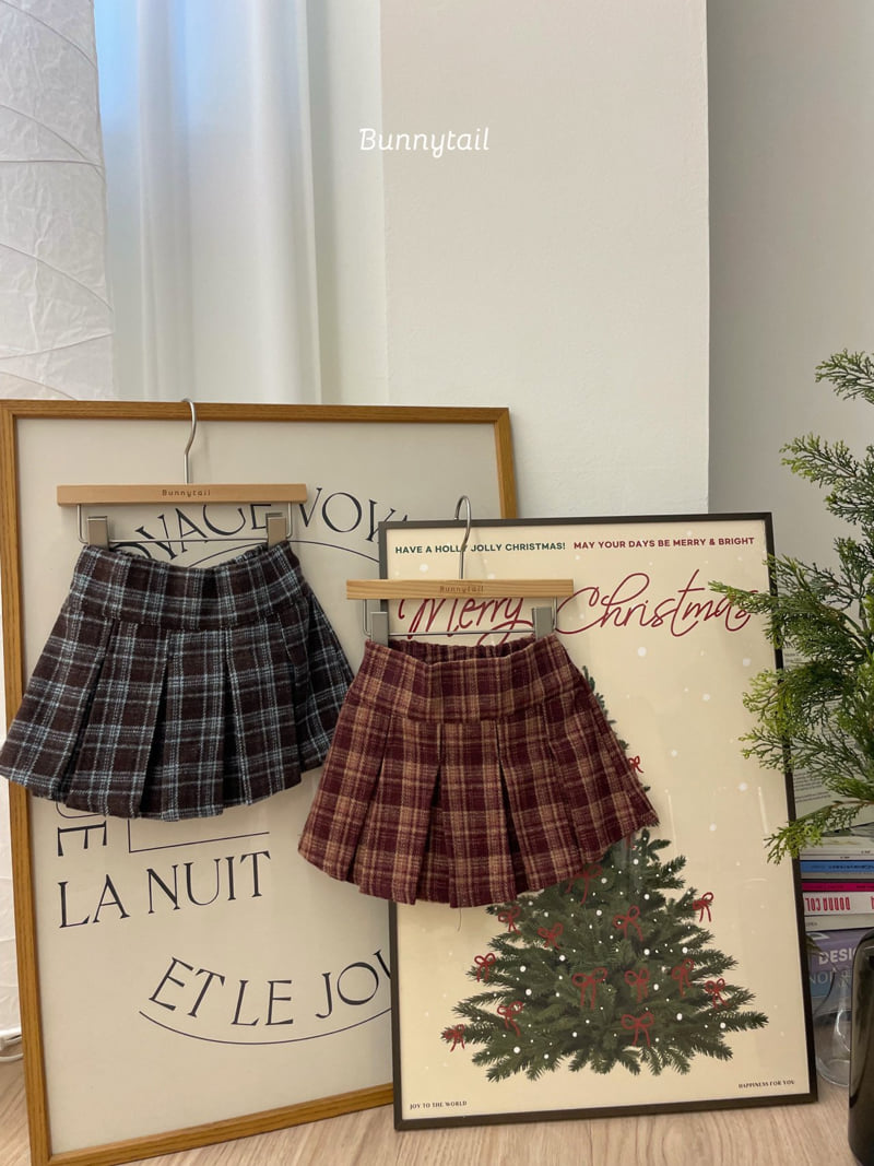 Bunnytail - Korean Children Fashion - #minifashionista - Rose Check Skirt Pants - 5