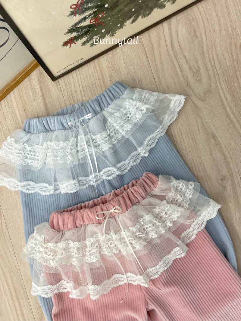 Bunnytail - Korean Children Fashion - #prettylittlegirls - Lace Jogger Pants - 10