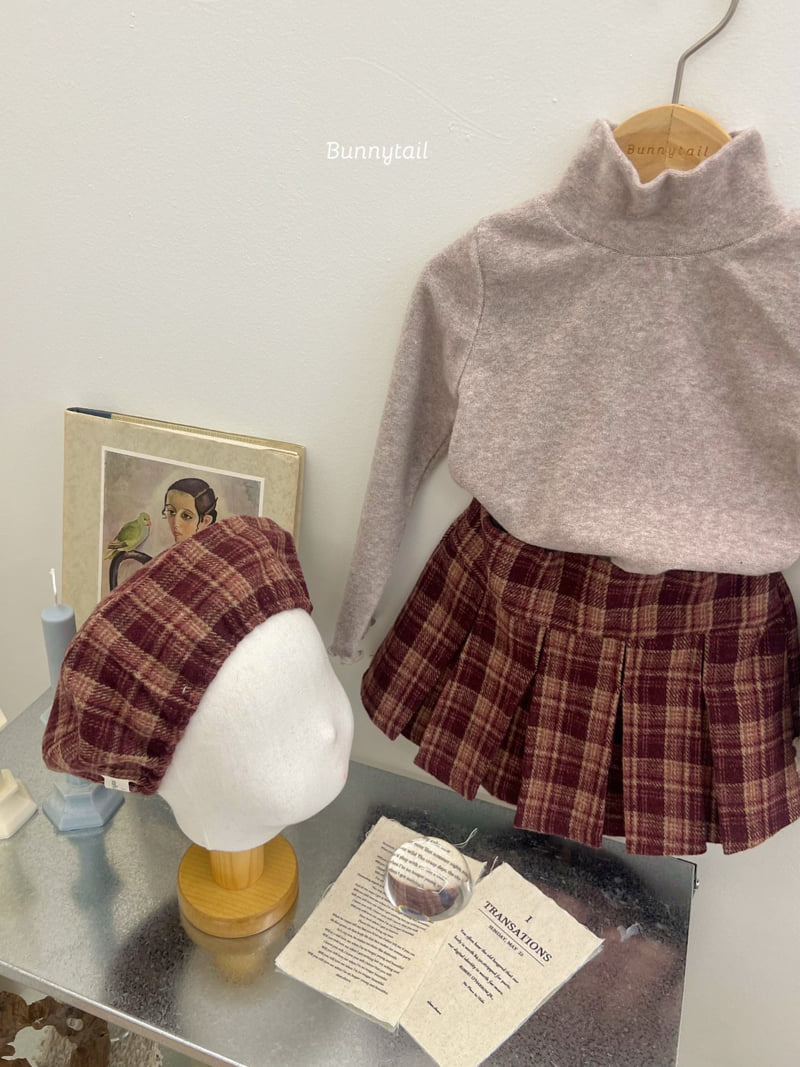 Bunnytail - Korean Children Fashion - #prettylittlegirls - Rose Check Skirt Pants - 6