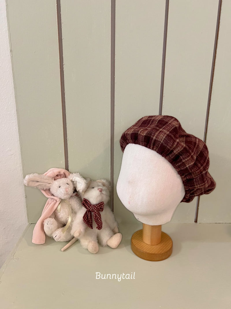 Bunnytail - Korean Children Fashion - #minifashionista - Rose Check Beret - 4