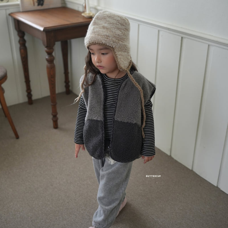 Buttercup - Korean Children Fashion - #kidsstore - Cat Fleece Zip-Up Vest - 12