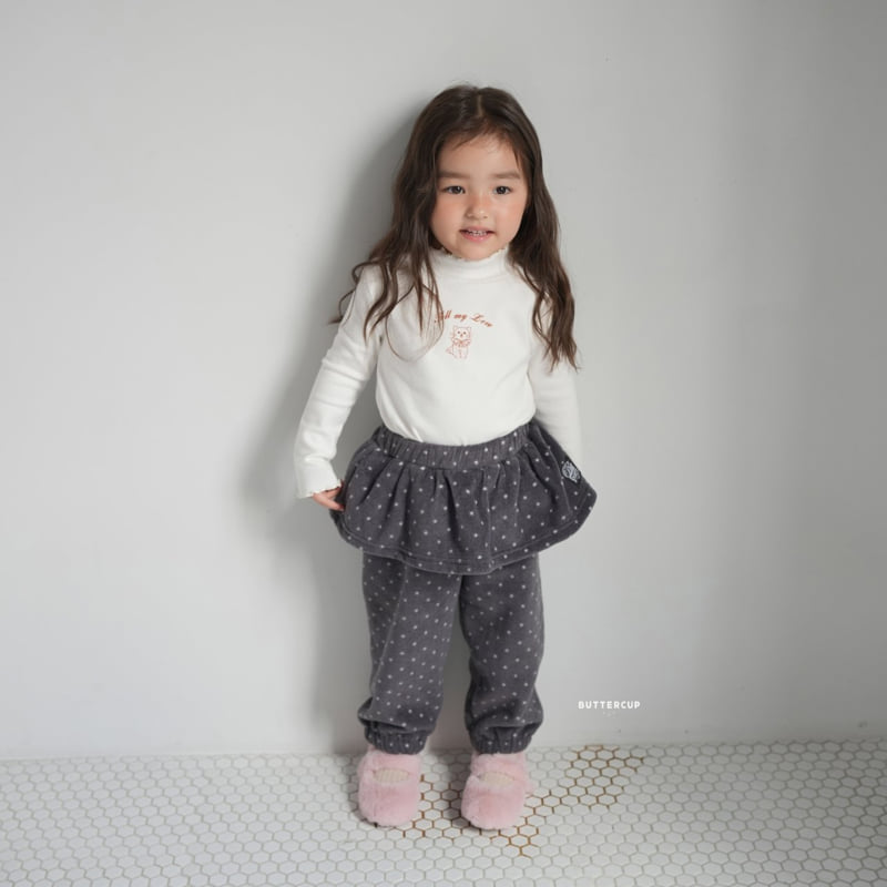 Buttercup - Korean Children Fashion - #kidzfashiontrend - Meow Meow Mock Neck Tee - 5