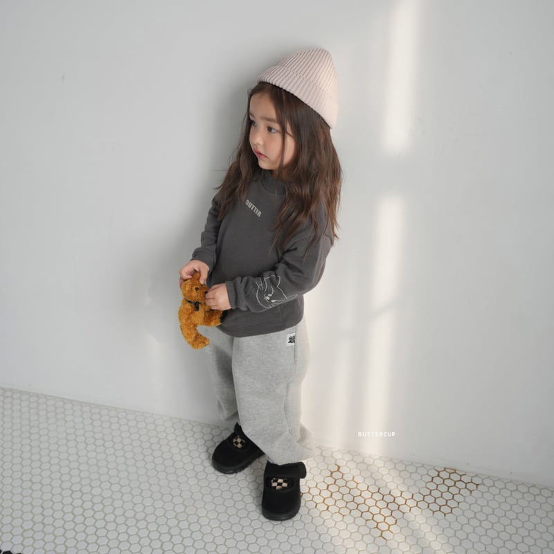 Buttercup - Korean Children Fashion - #magicofchildhood - Butter Cat Mock Neck Tee - 9