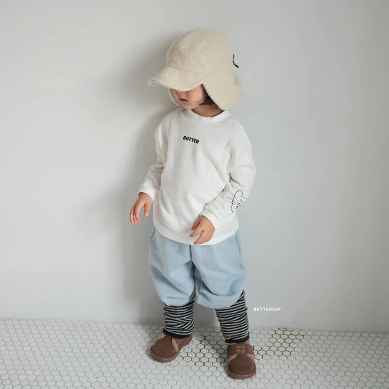 Buttercup - Korean Children Fashion - #todddlerfashion - Butter Cat Mock Neck Tee - 12