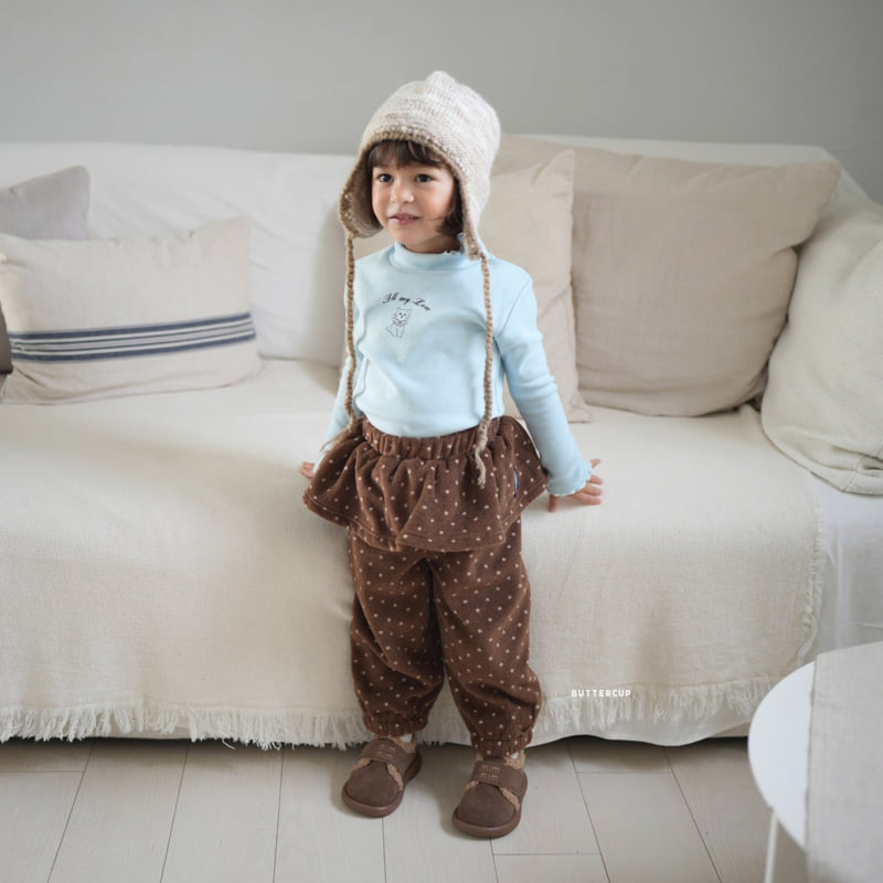 Buttercup - Korean Children Fashion - #todddlerfashion - Meow Meow Mock Neck Tee - 11