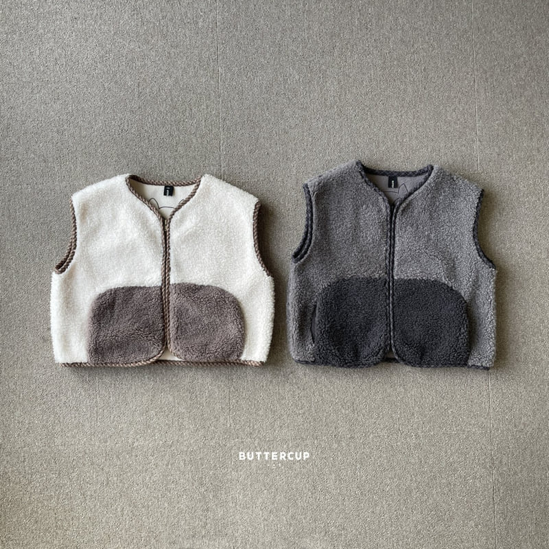 Buttercup - Korean Children Fashion - #todddlerfashion - Cat Fleece Zip-Up Vest - 3