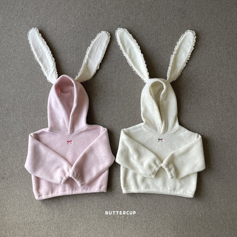 Buttercup - Korean Children Fashion - #toddlerclothing - Rabbit Fleece Hoodie - 7