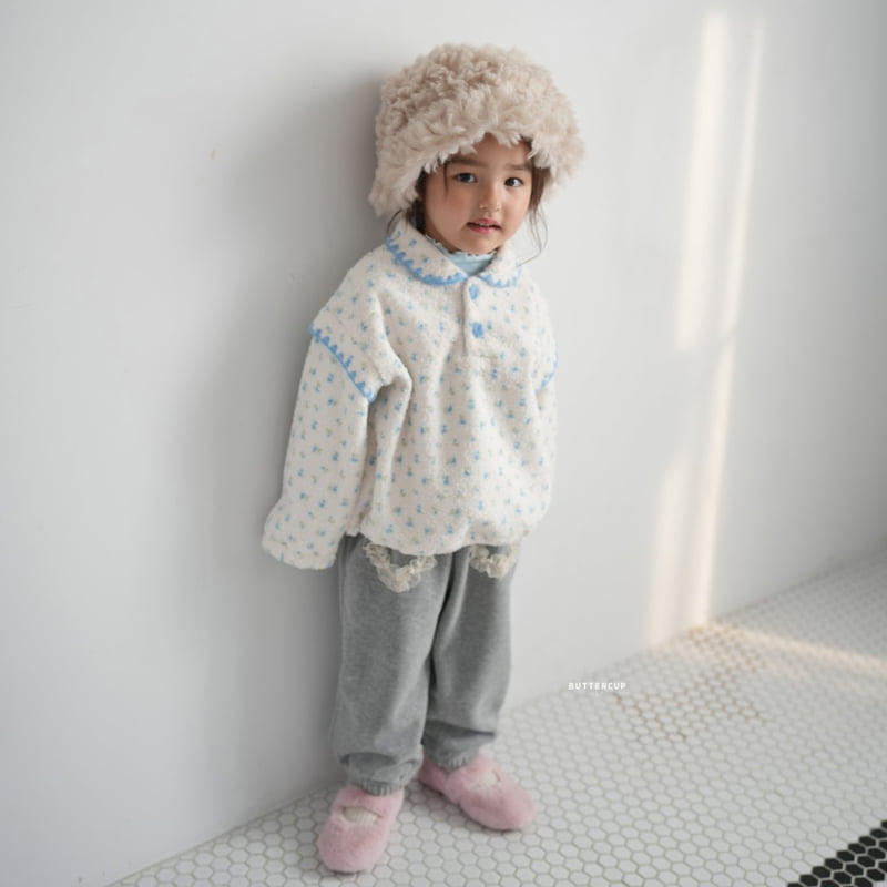 Buttercup - Korean Children Fashion - #toddlerclothing - Melon Flower Boa Tee - 6