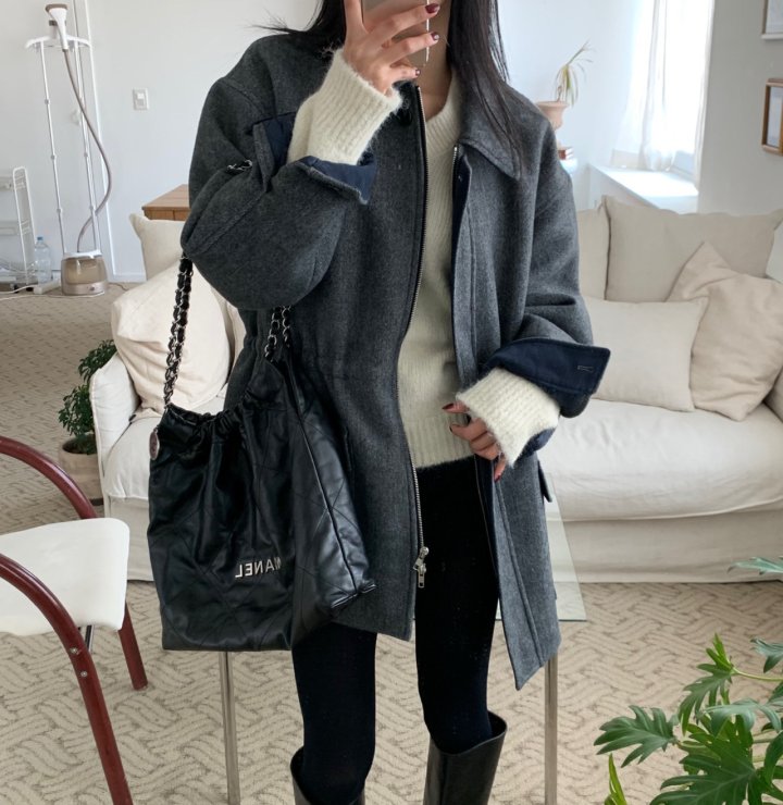 Cover - Korean Women Fashion - #momslook - Bocca Wool Half Coat - 2