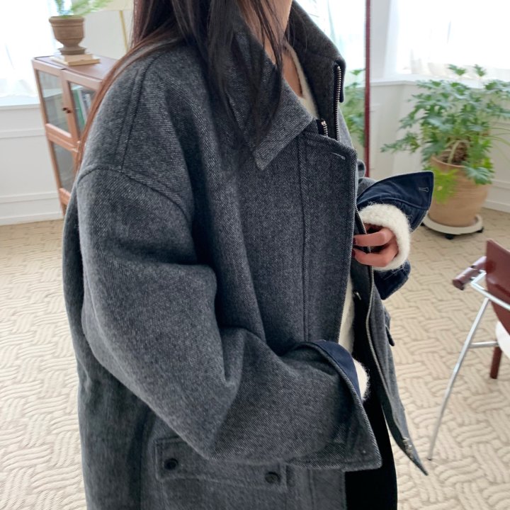 Cover - Korean Women Fashion - #womensfashion - Bocca Wool Half Coat - 4
