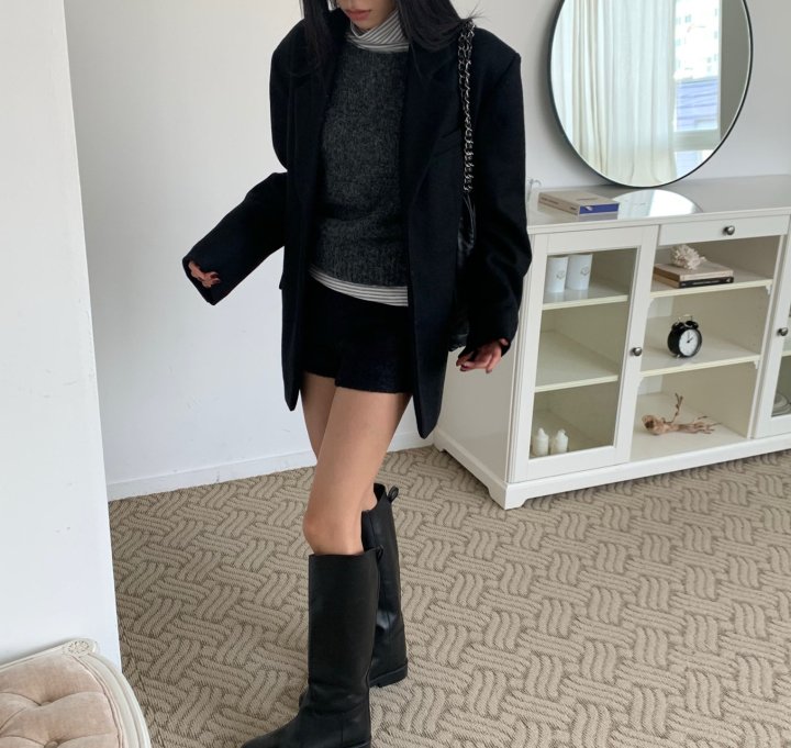 Cover - Korean Women Fashion - #momslook - Basic Wool Jacket - 5