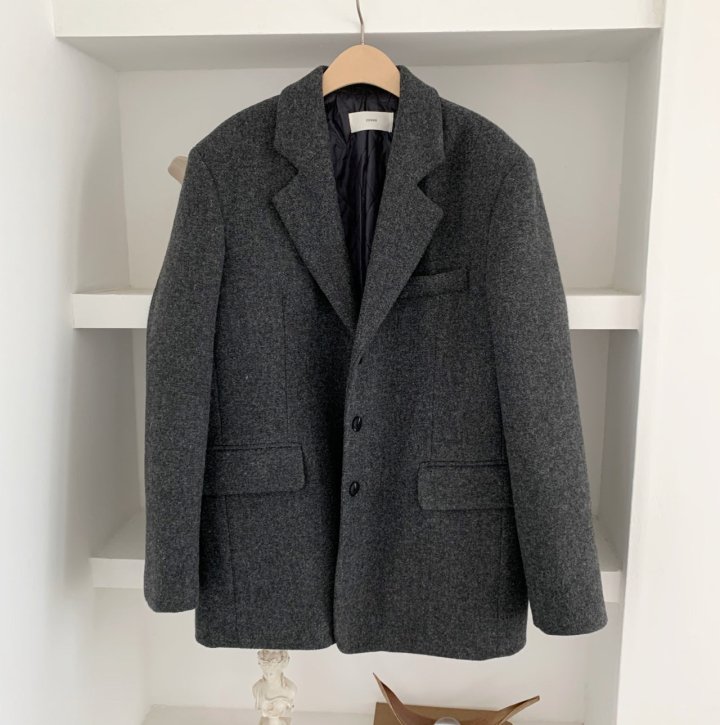 Cover - Korean Women Fashion - #momslook - Basic Wool Jacket - 7