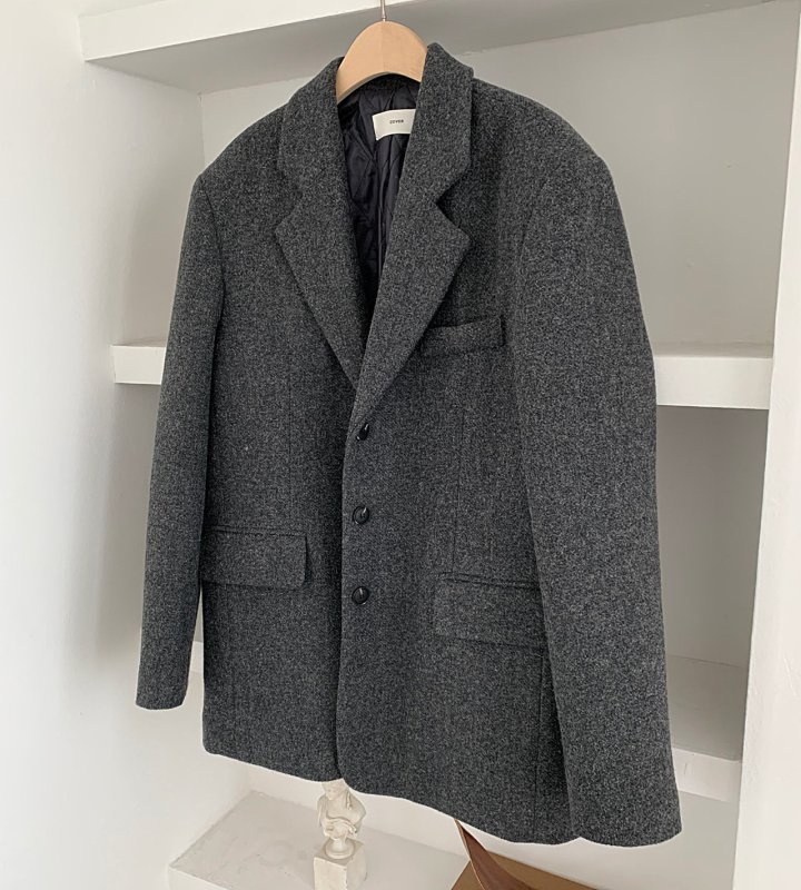 Cover - Korean Women Fashion - #momslook - Basic Wool Jacket - 9