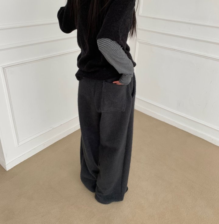 Cover - Korean Women Fashion - #momslook - Hairy Two Way Banding Pants - 5