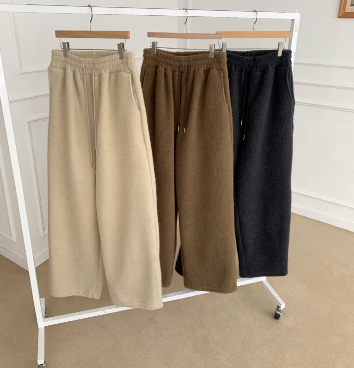 Cover - Korean Women Fashion - #momslook - Hairy Two Way Banding Pants - 9