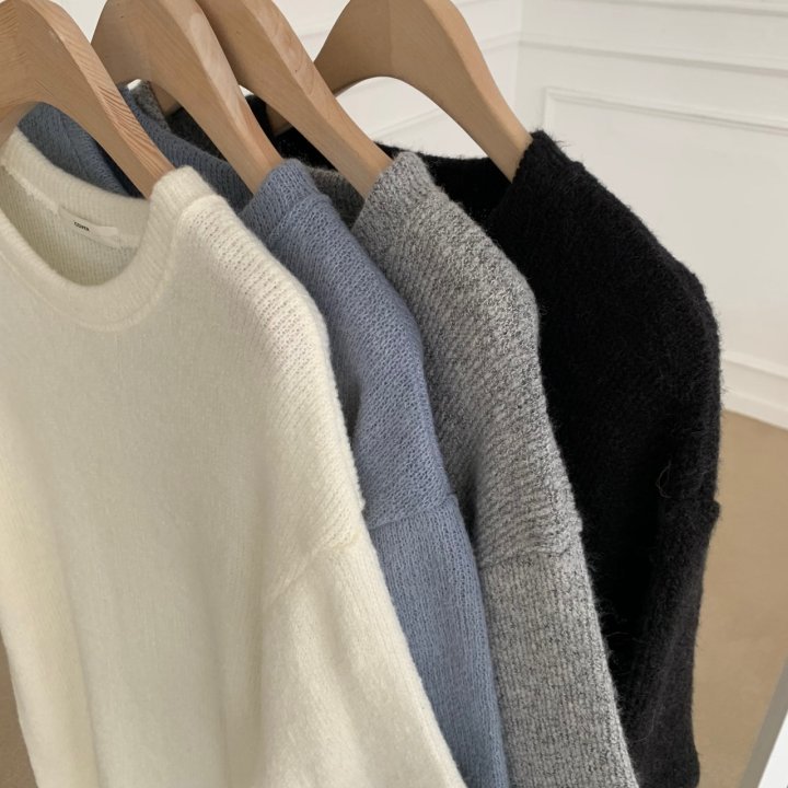 Cover - Korean Women Fashion - #momslook - Cozy Knit Short Sleeve Tee - 7