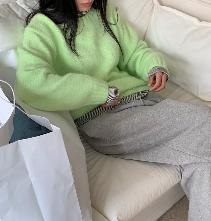 Cover - Korean Women Fashion - #momslook - Brushed Loose Knit
