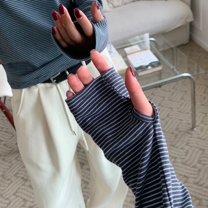 Cover - Korean Women Fashion - #momslook - Stripe Warmer Turtleneck - 5