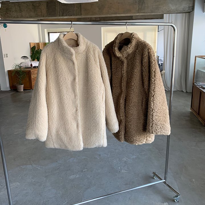 Cover - Korean Women Fashion - #momslook - Warm Soft Half Coat - 12