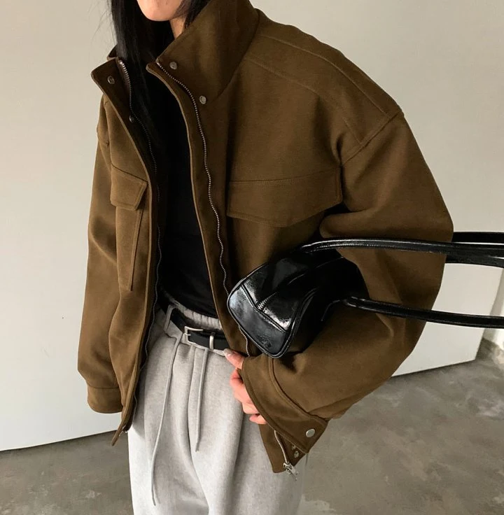 Cover - Korean Women Fashion - #momslook - Vella Suede Jacket - 8