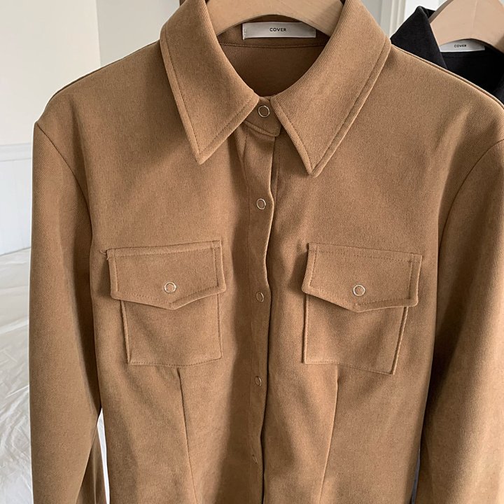 Cover - Korean Women Fashion - #pursuepretty - Winter Snap Shirt - 8