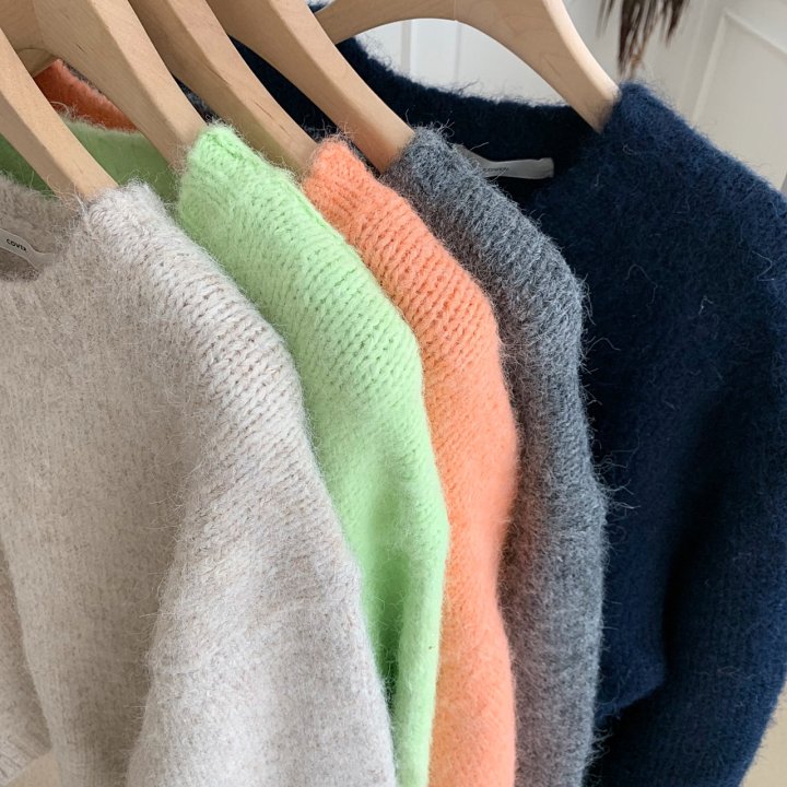 Cover - Korean Women Fashion - #restrostyle - Brushed Loose Knit - 12