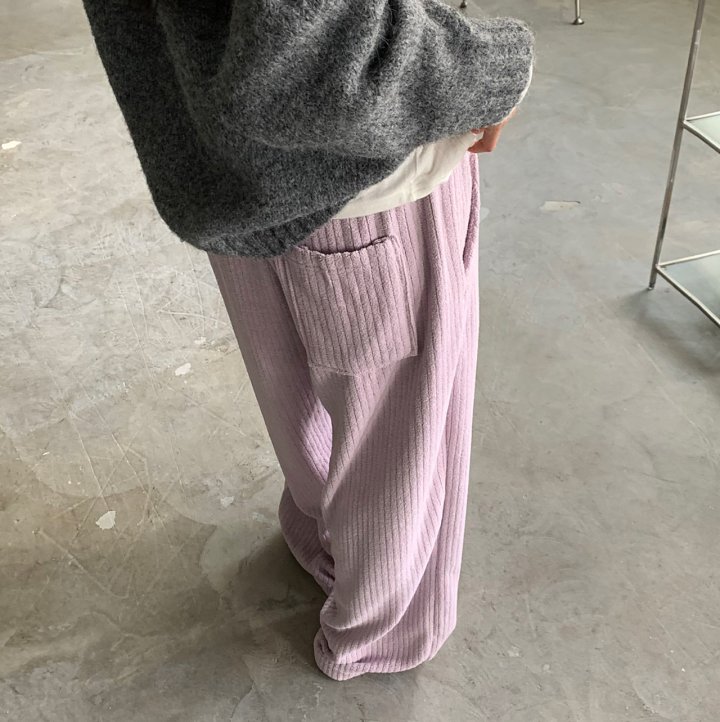 Cover - Korean Women Fashion - #restrostyle - Slip Fleece Banding Pants