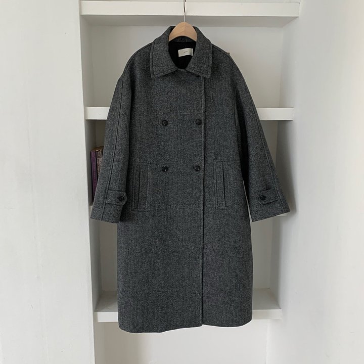 Cover - Korean Women Fashion - #romanticstyle - Antique Double Coat - 12