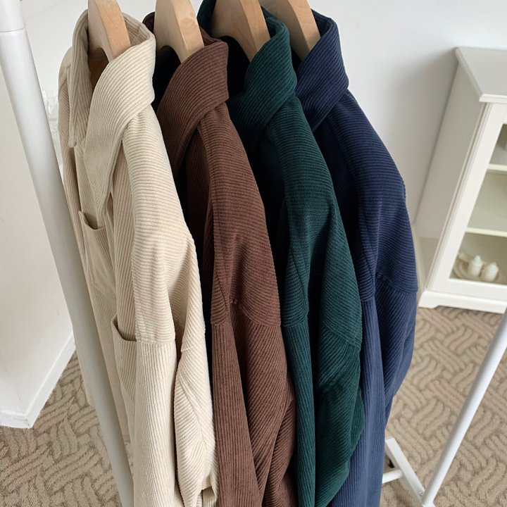 Cover - Korean Women Fashion - #thatsdarling - Corduroy Loose Shirt - 11