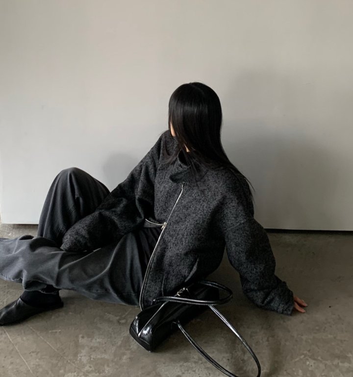 Cover - Korean Women Fashion - #thatsdarling - Wool Herringbone Blouson - 3