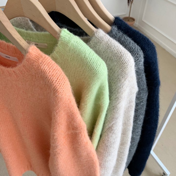 Cover - Korean Women Fashion - #vintagekidsstyle - Brushed Loose Knit - 10