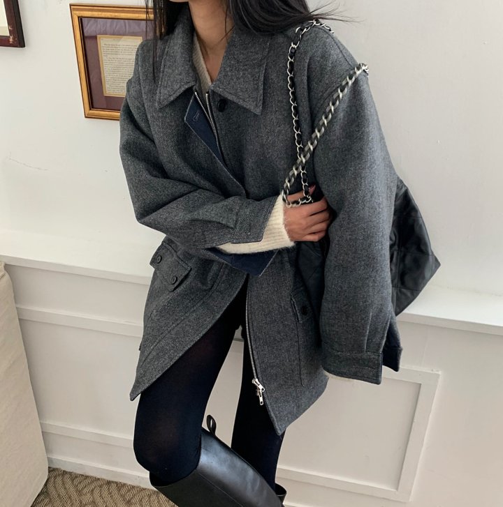 Cover - Korean Women Fashion - #womensfashion - Bocca Wool Half Coat - 3