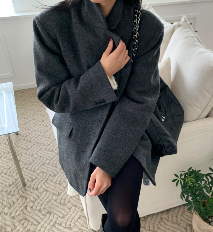 Cover - Korean Women Fashion - #womensfashion - Basic Wool Jacket - 2