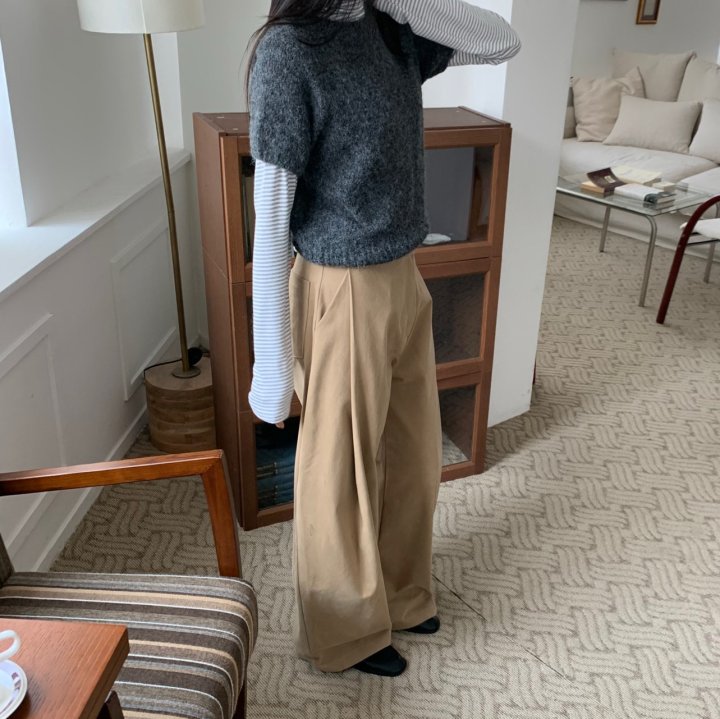 Cover - Korean Women Fashion - #womensfashion - Peach Curved Pants - 11