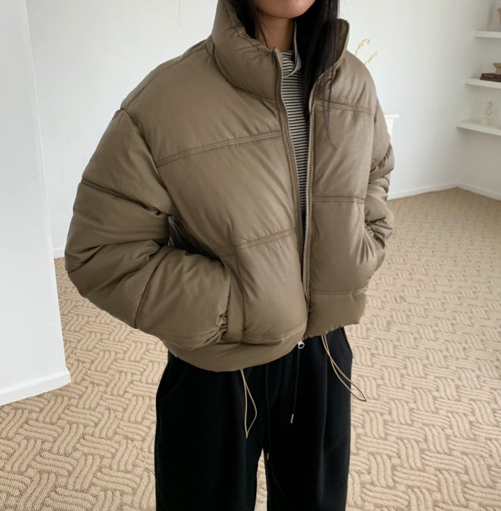 Cover - Korean Women Fashion - #womensfashion - Crop Padding Jacket - 2