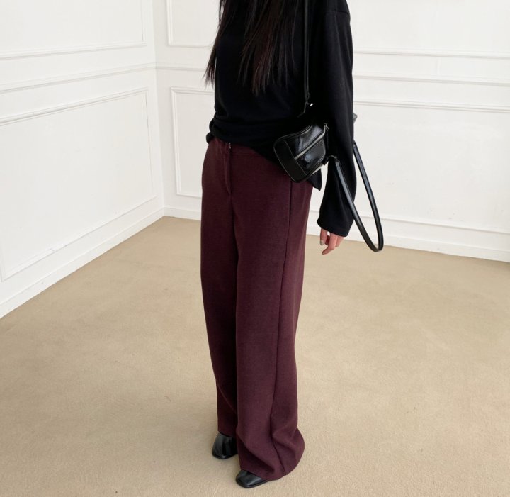 Cover - Korean Women Fashion - #womensfashion - Side Banding Slacks - 3