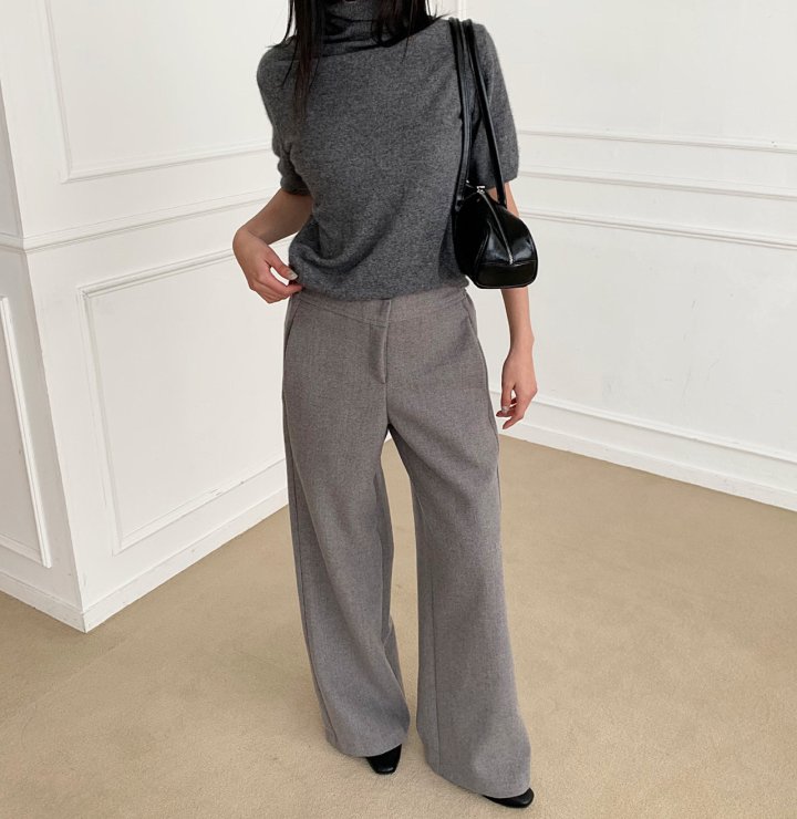 Cover - Korean Women Fashion - #womensfashion - Side Banding Slacks - 9