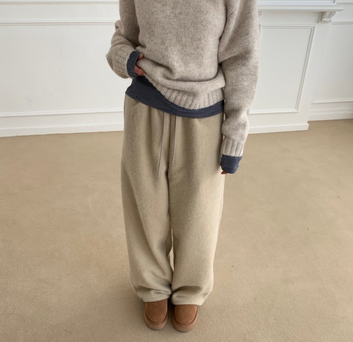 Cover - Korean Women Fashion - #womensfashion - Hairy Two Way Banding Pants - 2