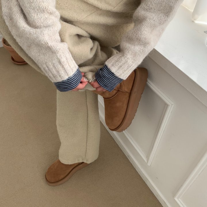 Cover - Korean Women Fashion - #womensfashion - Hairy Two Way Banding Pants - 8
