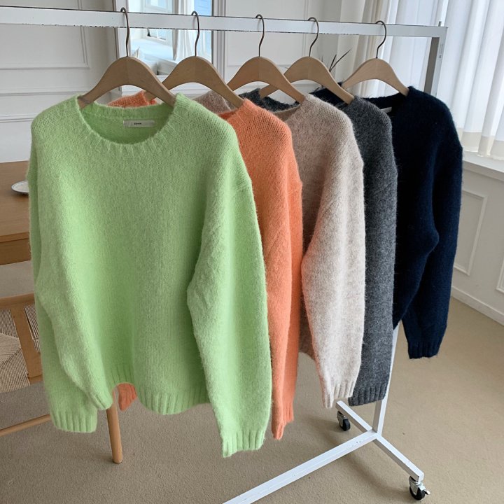 Cover - Korean Women Fashion - #womensfashion - Brushed Loose Knit