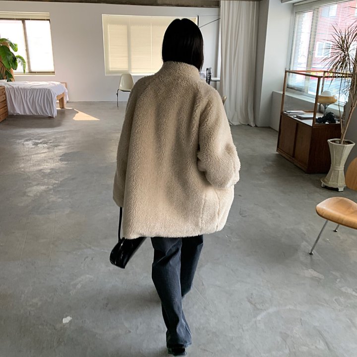 Cover - Korean Women Fashion - #womensfashion - Warm Soft Half Coat - 9