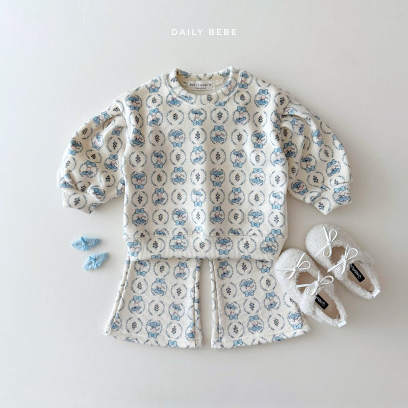 Daily Bebe - Korean Children Fashion - #designkidswear - Velour Bootcut Set - 4