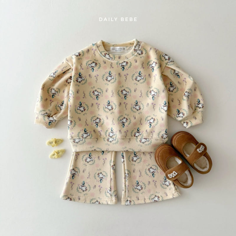 Daily Bebe - Korean Children Fashion - #littlefashionista - Velour Bootcut Set - 10