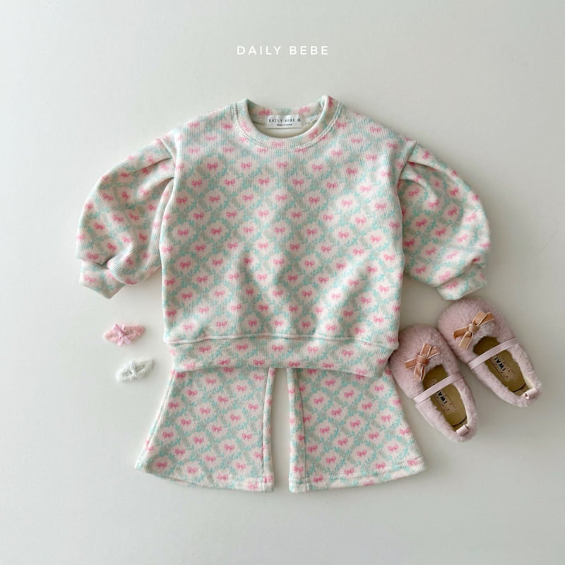 Daily Bebe - Korean Children Fashion - #minifashionista - Velour Bootcut Set - 12